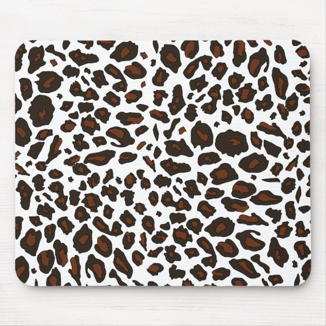 Schnee-Leopard-Druck Mousepad (Vorne)