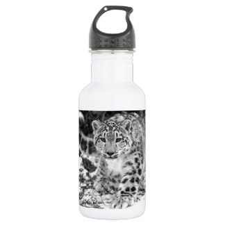 Schnee-Leopard Edelstahlflasche
