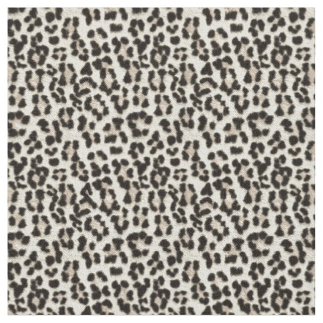 Schnee-Leopard-Gewebe Stoff (Nahaufnahme)