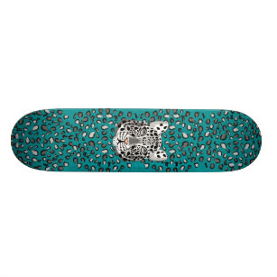 Schnee-Leopard Skateboard