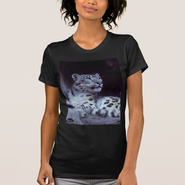 Schnee-Leopard T-Shirt (Vorderseite)