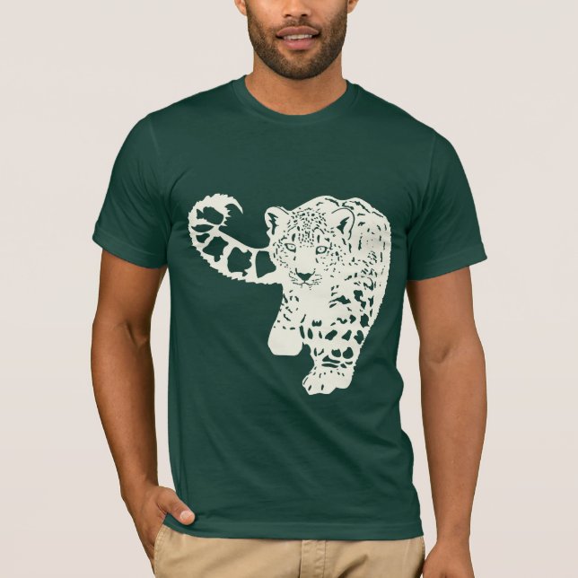 Schnee-Leopard T-Shirt (Vorderseite)