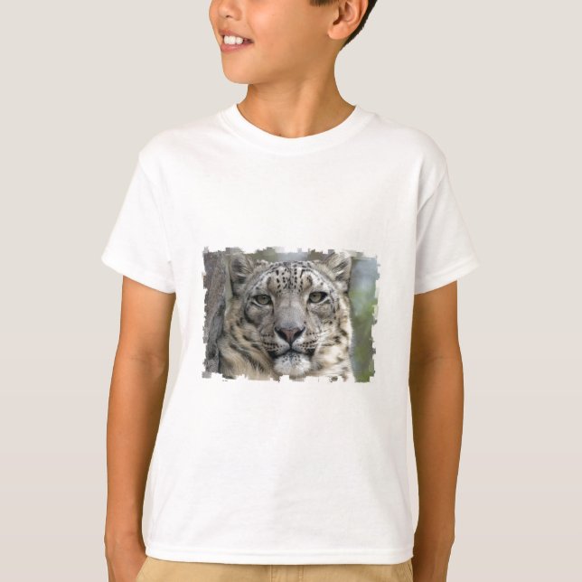 Schnee-Leopard-T - Shirt (Vorderseite)