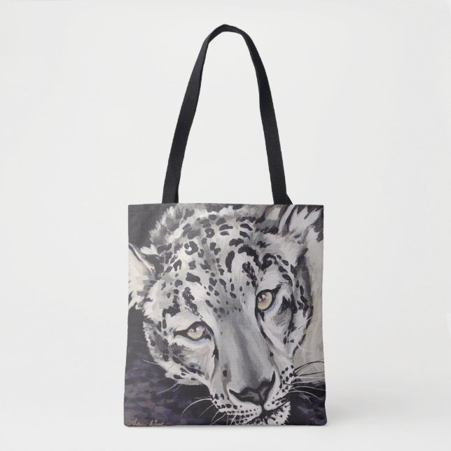 Schnee-Leopard-Tasche (Vorderseite)