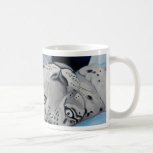 Schnee-Leopard Tasse