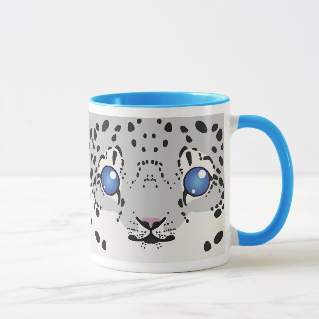 Schnee-Leopard-Tasse (CUB) Tasse (Rechts)