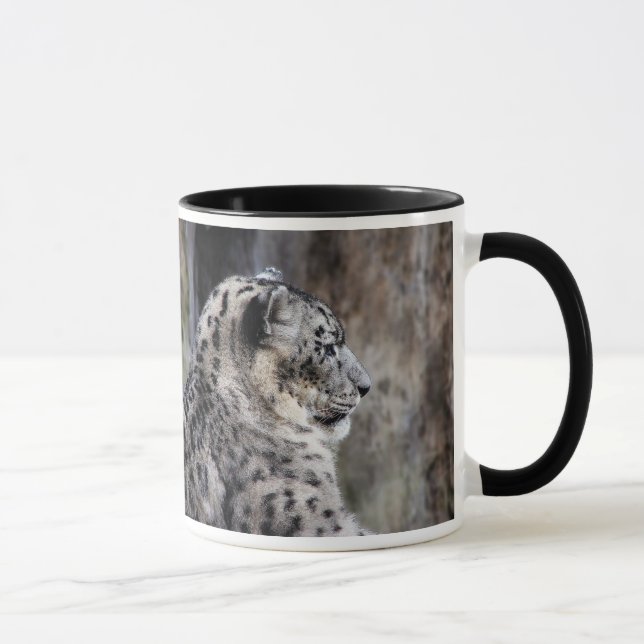 Schnee-Leopard-Tasse Tasse (Rechts)