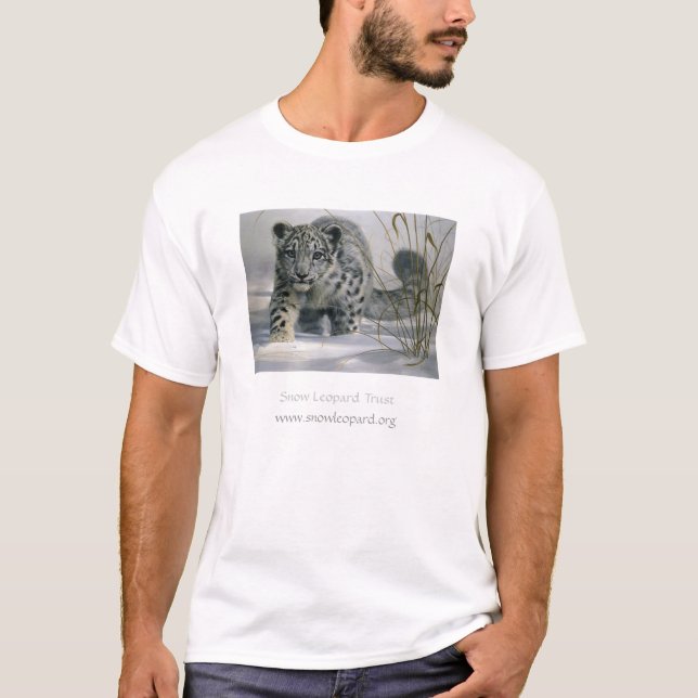 Schnee-Leopard-Vertrauen T-Shirt (Vorderseite)