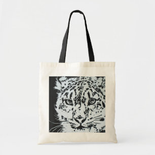 Schnee-Leopard-wiederverwendbare Tasche