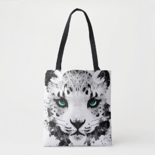 Schnee Leopard Wild Nature Tierfarben Malerei