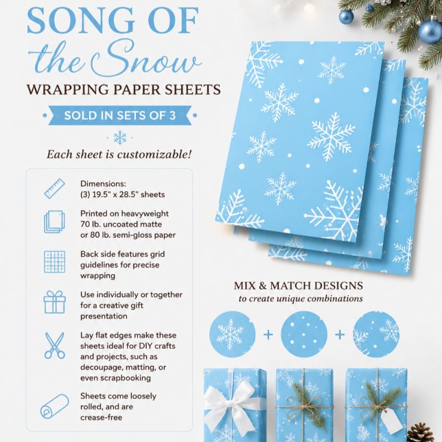 Schnee Lied Geschenkpapier Set (Von Creator hochgeladen)