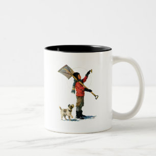 Schnee-Löffelente Zweifarbige Tasse