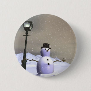 Schnee-Mann-Knopf Button
