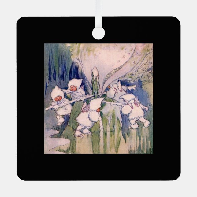 Schnee Ornament Aus Metall (Vorderseite)