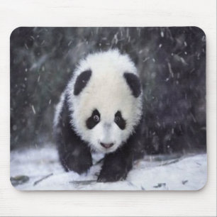 Schnee-Panda-Baby Mousepad