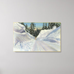 Schnee-Pflug Clearning Winter Colorados "Snogo" Leinwanddruck