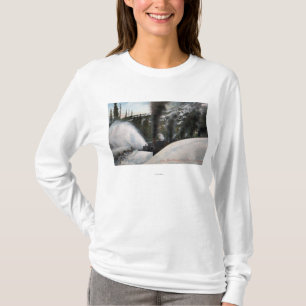 Schnee-Pflug-Eisenbahn-Reinigungs-Bahnen in T-Shirt