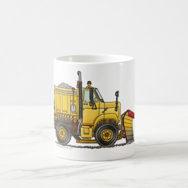 Schnee-Pflug-LKW-Tassen Kaffeetasse (Mittel)