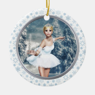 Schnee Prinzessin Ballerina Joyeux Noël Ornament