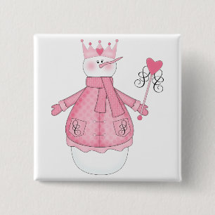 Schnee-Prinzessin Holiday Tshirts und Geschenke Button