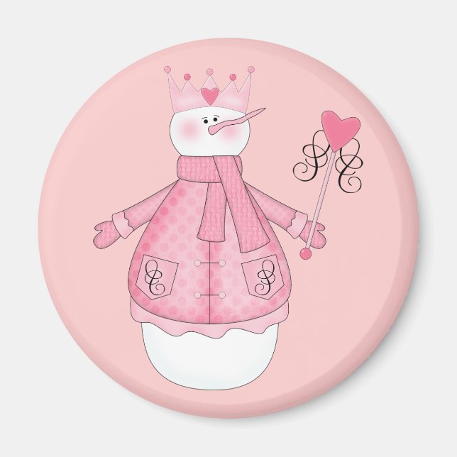 Schnee Prinzessin Holiday Tshirts und Geschenke Magnet (Vorne)