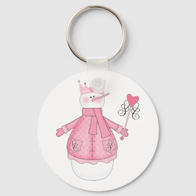 Schnee Prinzessin Holiday Tshirts und Geschenke Schlüsselanhänger (Vorderseite)