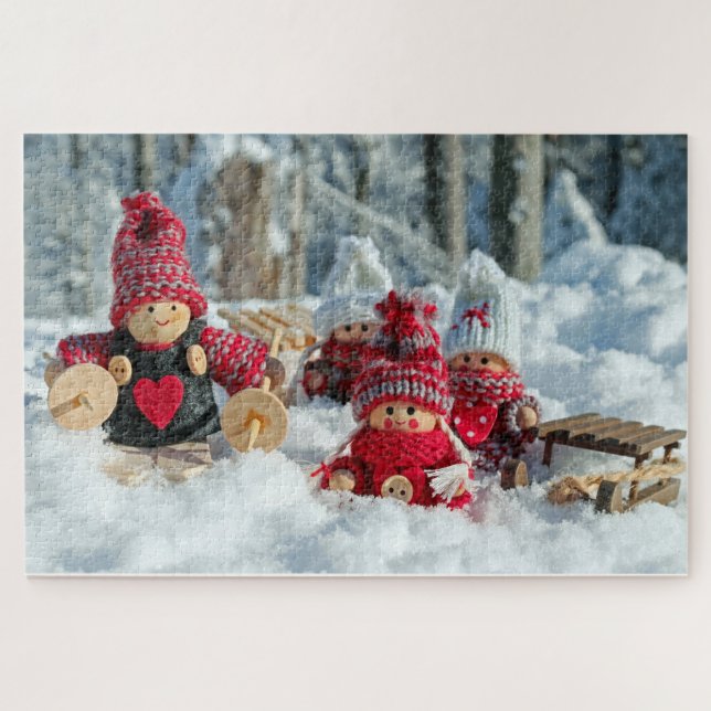 Schnee & Puppen Puzzle (Horizontal)