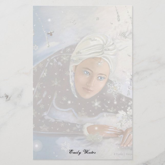 Schnee Queen Letter Sheet! Briefpapier (Vorderseite)