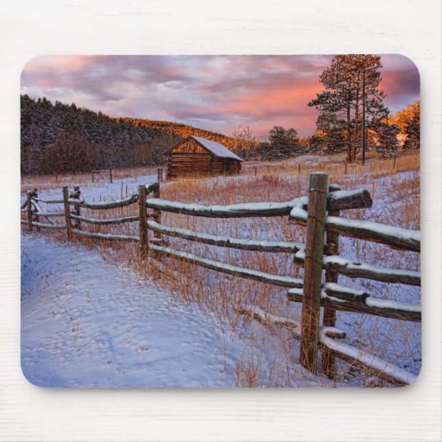 Schnee-Ranch Mousepad (Vorne)