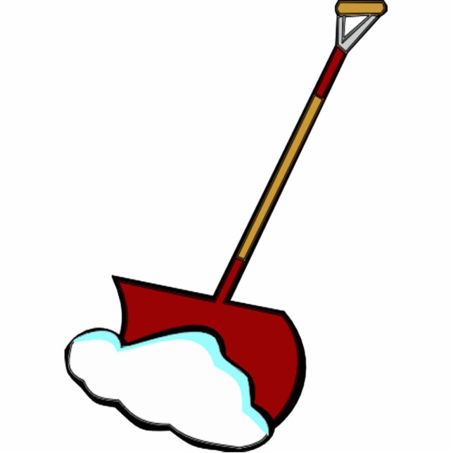 Schnee-Schaufel-Baum-Verzierung Fotoskulptur Ornament (Vorne)