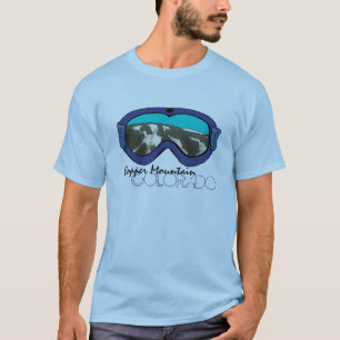 Schnee-Schutzbrillent-stück kupferner T-Shirt