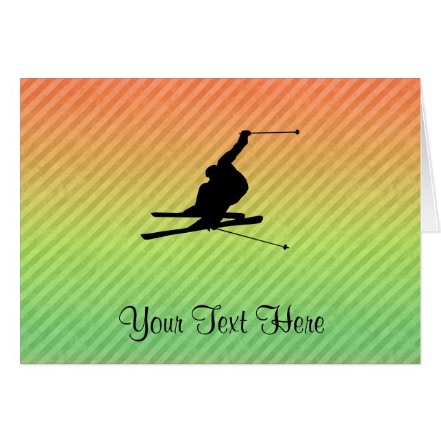 Schnee-Skifahren (Vorderseite (Horizontal))