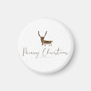 Schnee SlipperyJoe Merry Weihnachtsreiniger Rote N Magnet