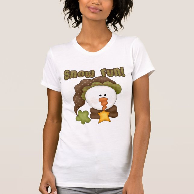 Schnee Spaß ein Hemd und Geschenke T-Shirt (Vorderseite)