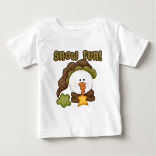 Schnee-Spaß-Schneemann-Prim Land Baby T-shirt