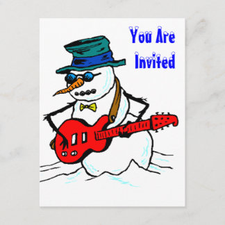SCHNEE-SPASS-WINTER-GEBURTSTAGS-PARTY EINLADUNG