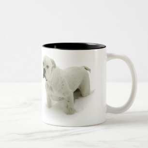 Schnee-Stier-Tasse Zweifarbige Tasse