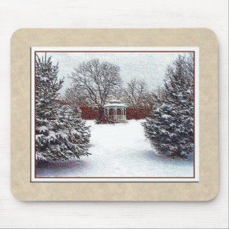 Schnee-Szene Mousepad