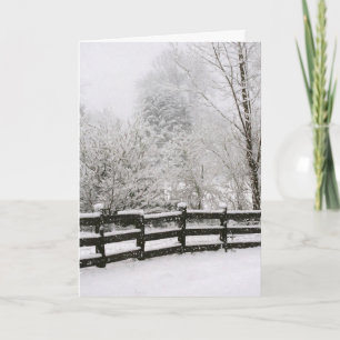 Schnee-Tag Grußkarten Feiertagskarte