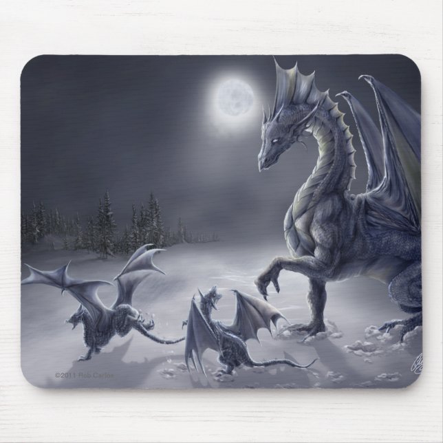 Schnee-Tag Mousepad (Vorne)