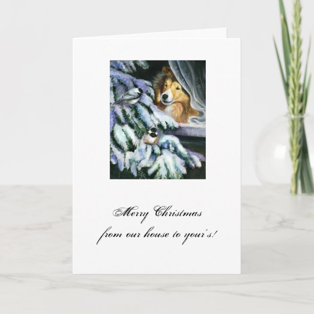 Schnee-Tage Feiertagskarte (Vorderseite)