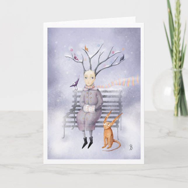 Schnee-Traum Karte (Vorderseite)