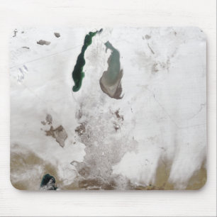 Schnee um das Aralmeer Mousepad