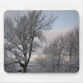 Schnee umfaßte Niederlassungen Mousepad