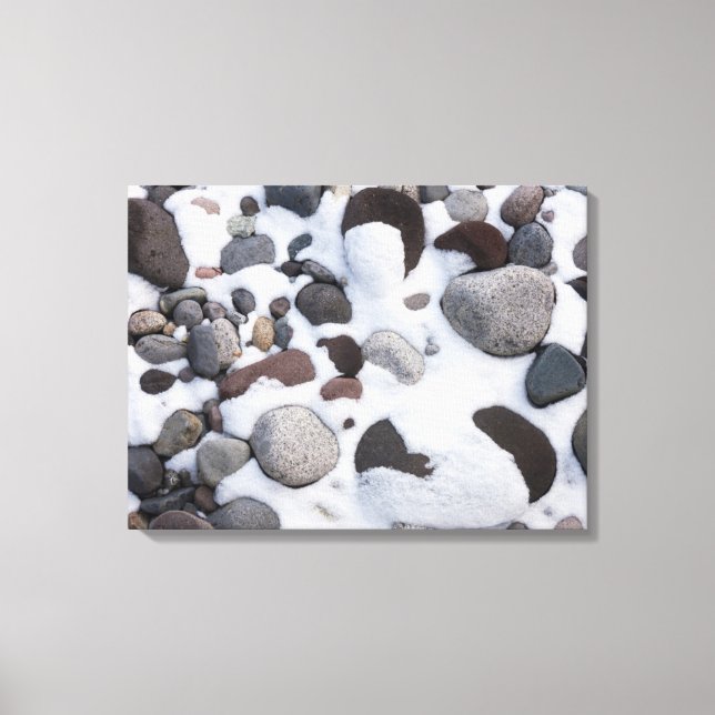 Schnee und Felsen, Nationalpark Rainier 2 Leinwanddruck (Vorderseite)