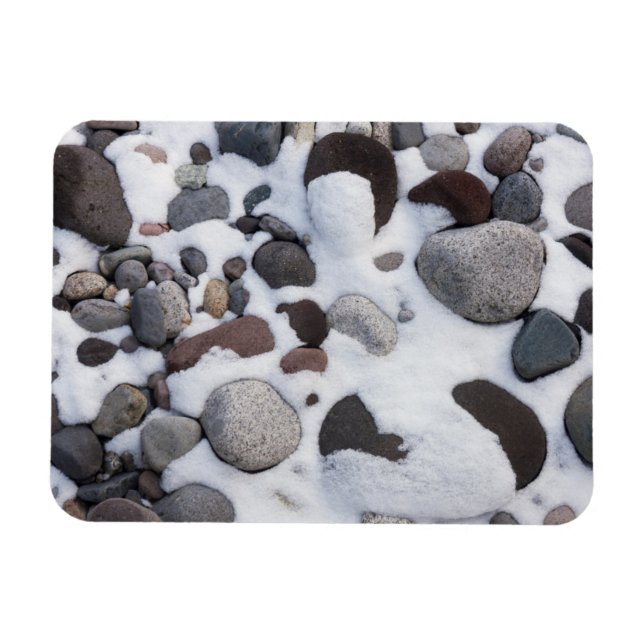 Schnee und Felsen, Nationalpark Rainier 2 Magnet (Horizontal)