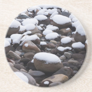 Schnee und Felsen, Nationalpark Rainier Getränkeuntersetzer