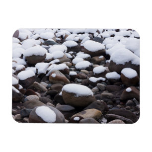 Schnee und Felsen, Nationalpark Rainier Magnet