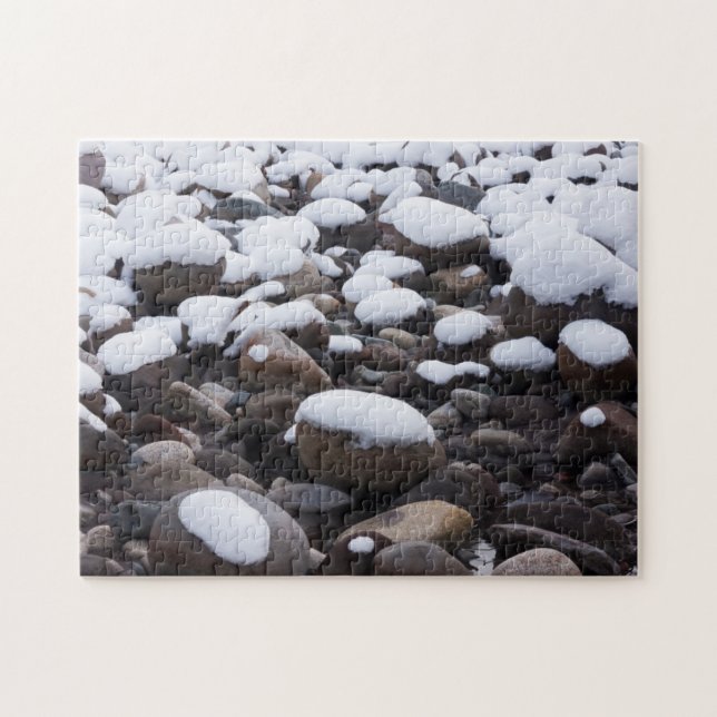 Schnee und Felsen, Nationalpark Rainier Puzzle (Horizontal)