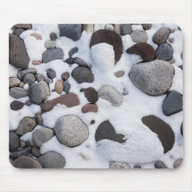 Schnee und Felsen, Rainier-Nationalpark 2 Mousepad (Vorne)